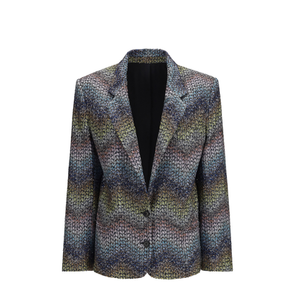 MAYFEYR - Missoni - Single-Breasted Lamé Viscose Blazer - DS26SF06BC0065
