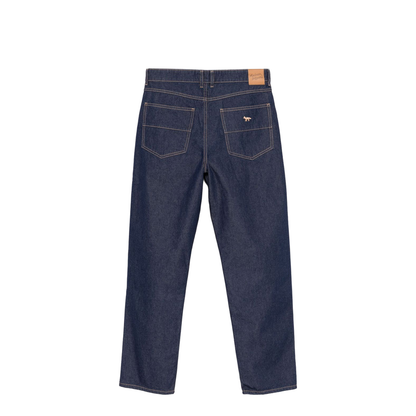 Indigo Blue Denim Straight Leg Jeans