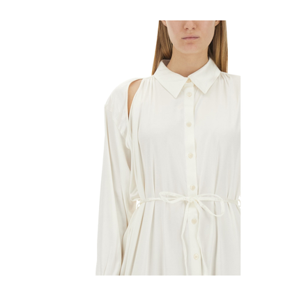 Satin Chemisier Dress