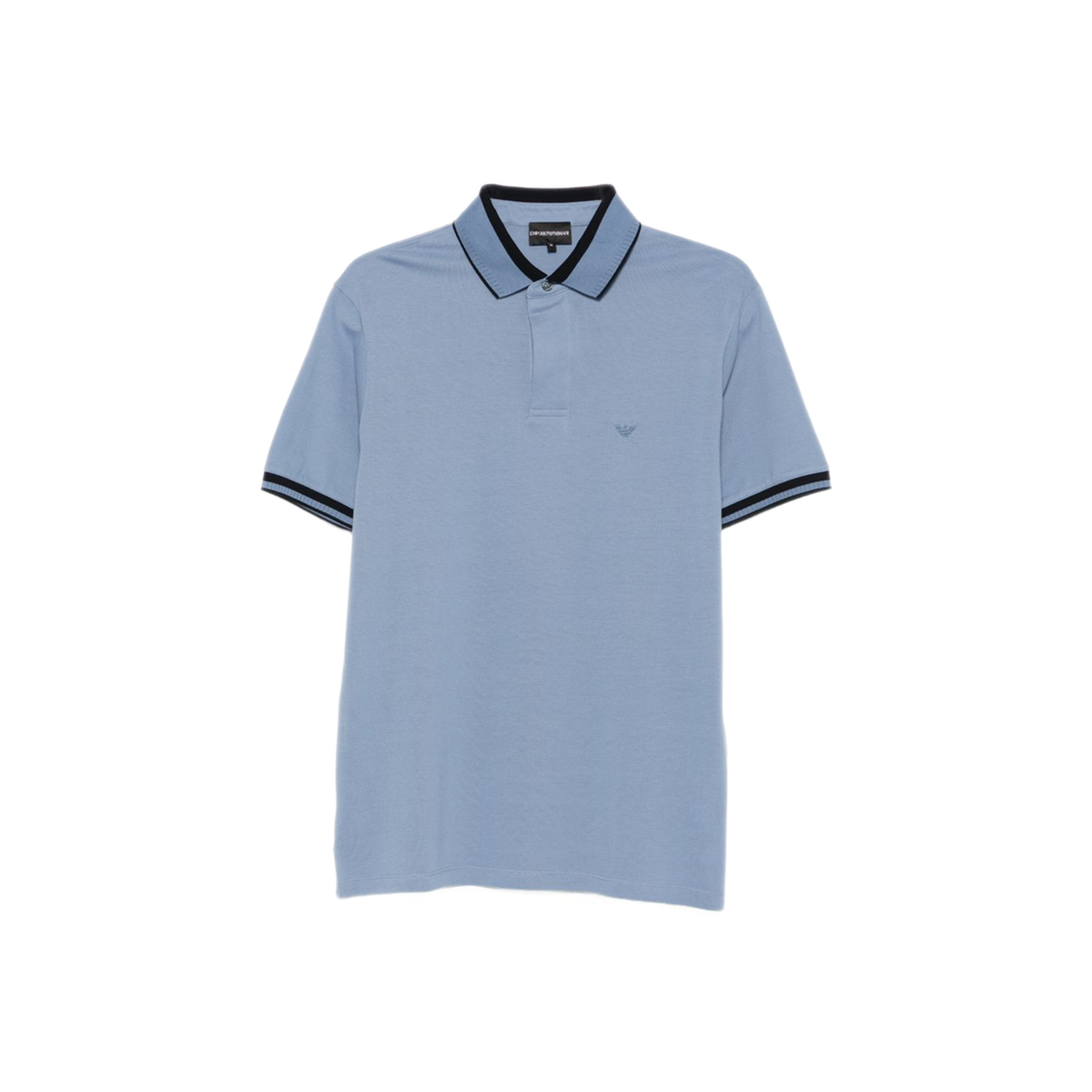 MAYFEYR - Emporio Armani - Light Blue Cotton Polo Shirt - EM006625AF12955U9324
