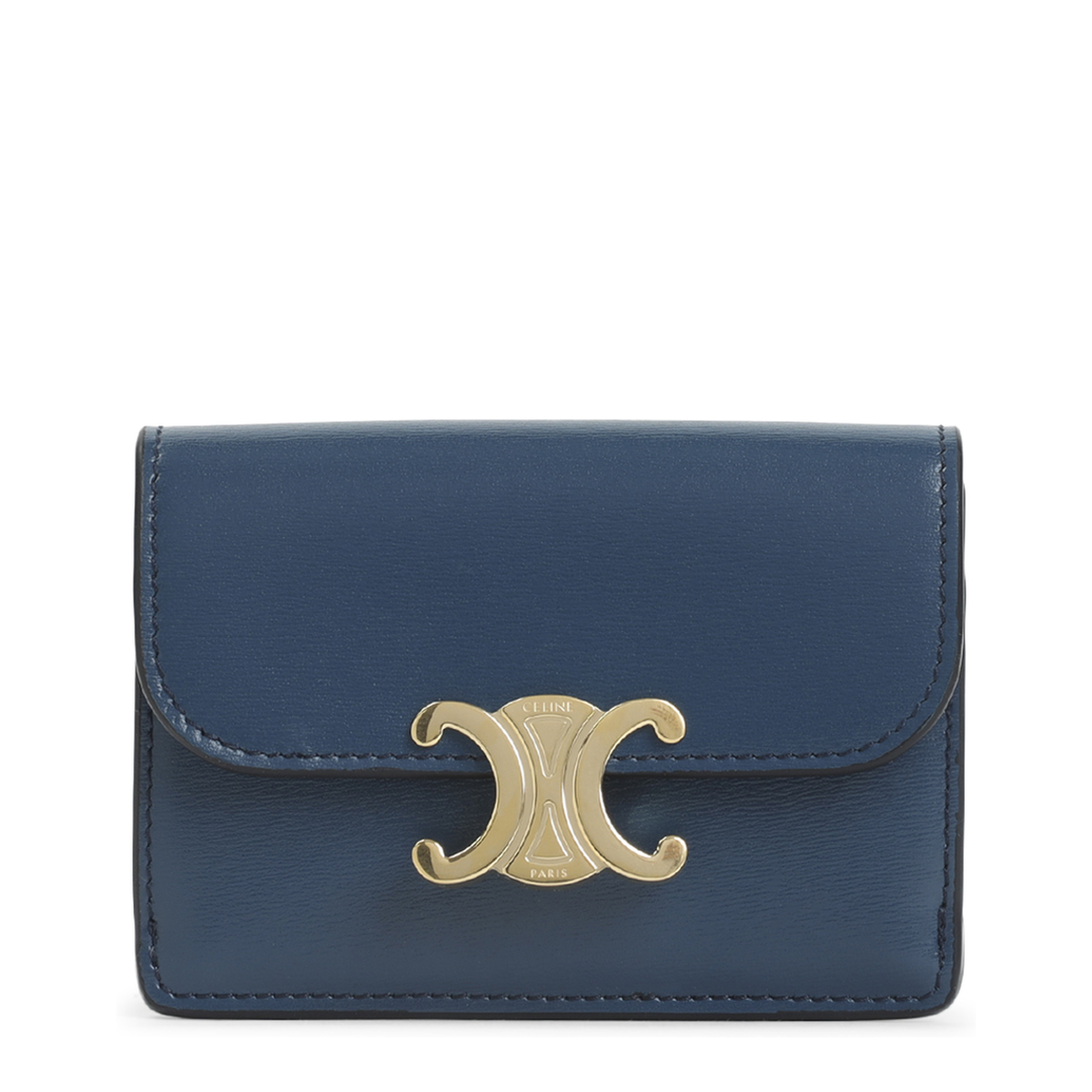 MAYFEYR - Celine - Teal Blue Calf Leather Card Holder - 10I583DPV07HJ