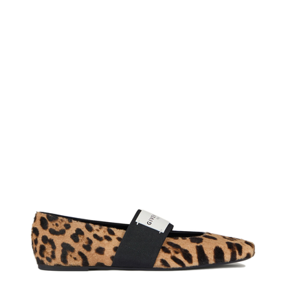 MAYFEYR - Givenchy - Flat Shoes In Calfskin With Leopard Print - BE5010E2FY007
