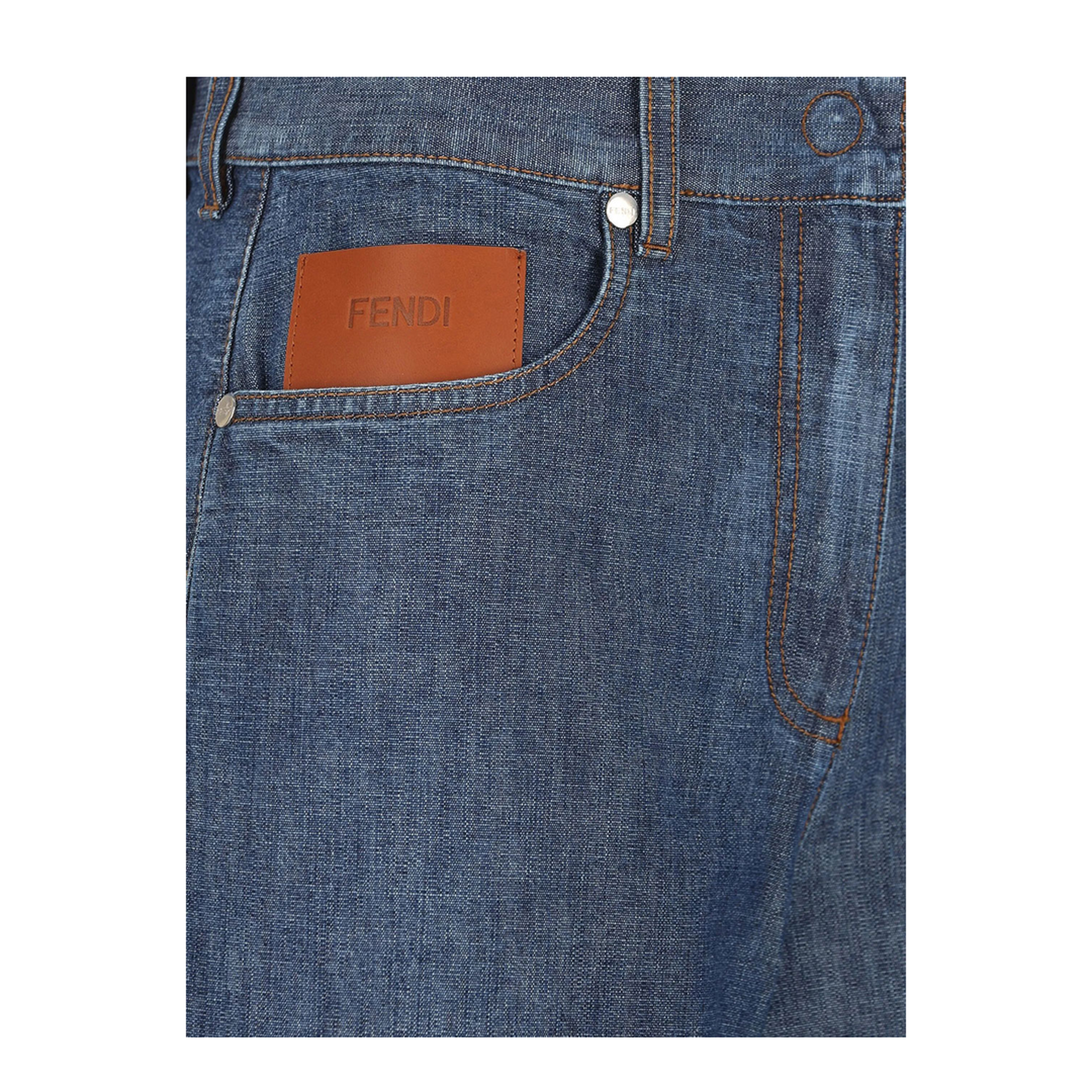MAYFEYR - Fendi - Chambray Long Jeans - FLP863AW8HF0QB0