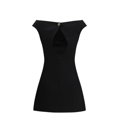 MAYFEYR - Marine Serre - Wool Boucl Sleeveless Mini Dress - WDR398ACWOV0077BK99