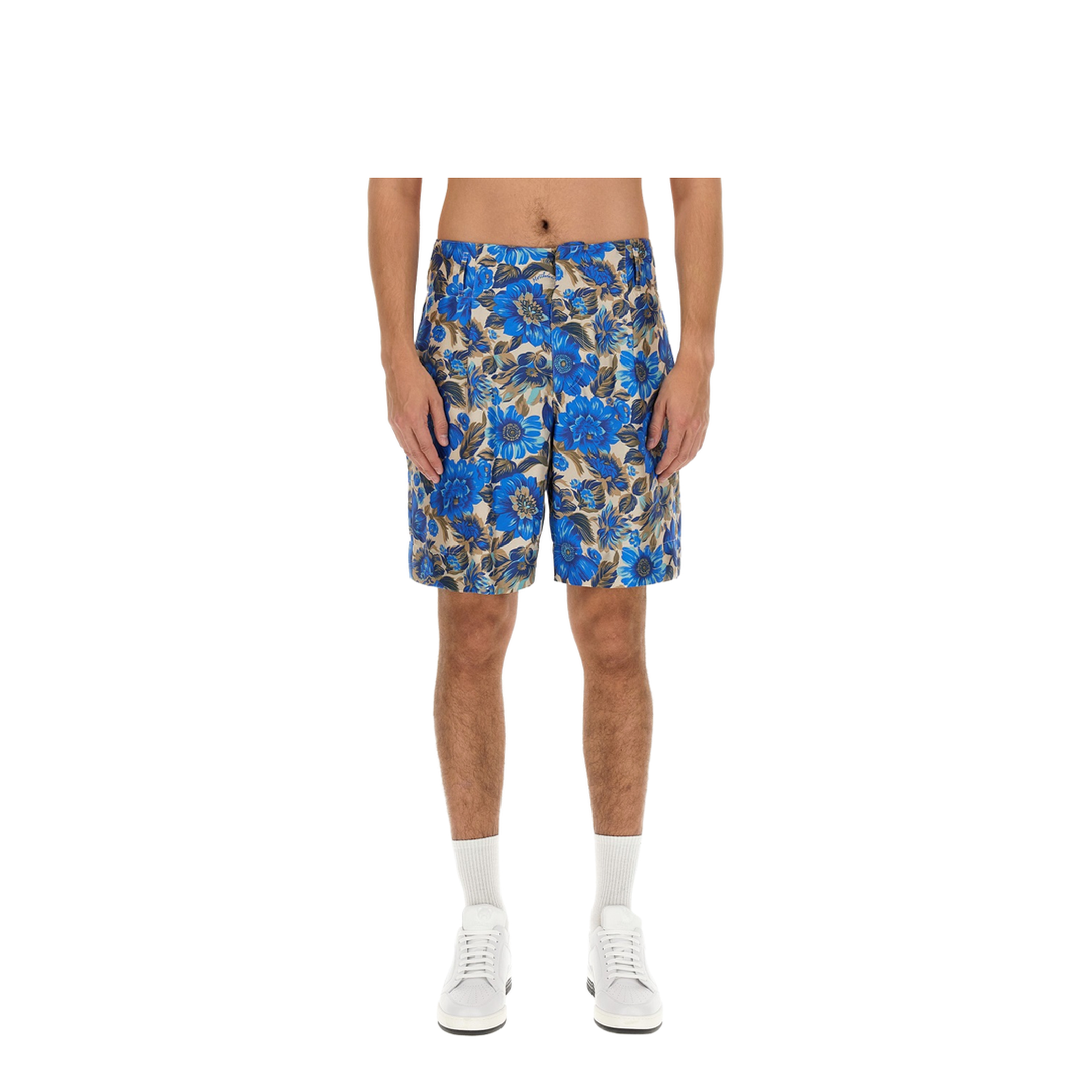 Short All Over Blue Flower