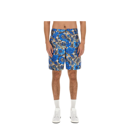 Short All Over Blue Flower