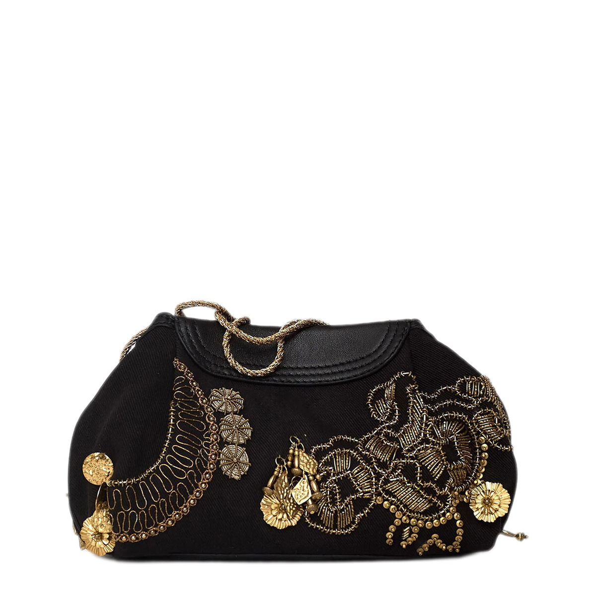 MAYFEYR - Dries Van Noten - Clutch In Cotton With Blossom Embroidery - 0115214444900