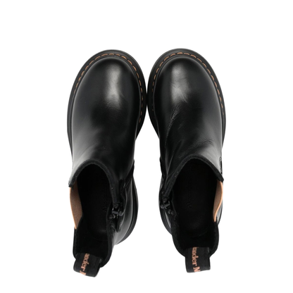 Ankle Boot with Contrasting Elastic on the Side