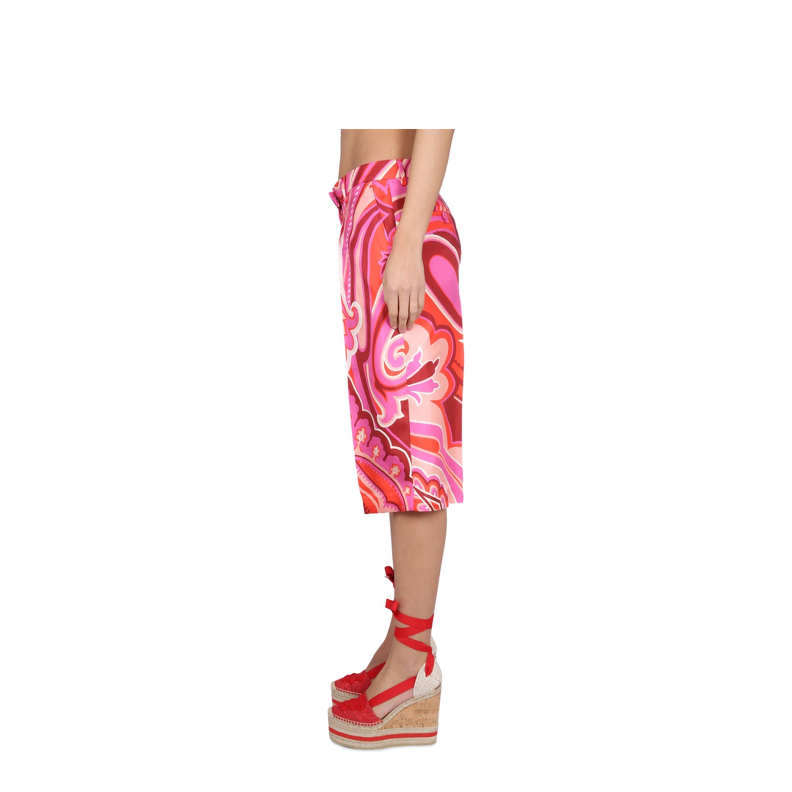 Patterned Bermuda Shorts