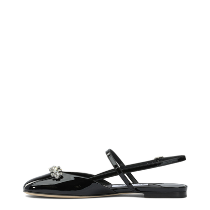 MAYFEYR - Jimmy Choo - Slingback Ballet Flats - BELINDASBFLATPATBLACK