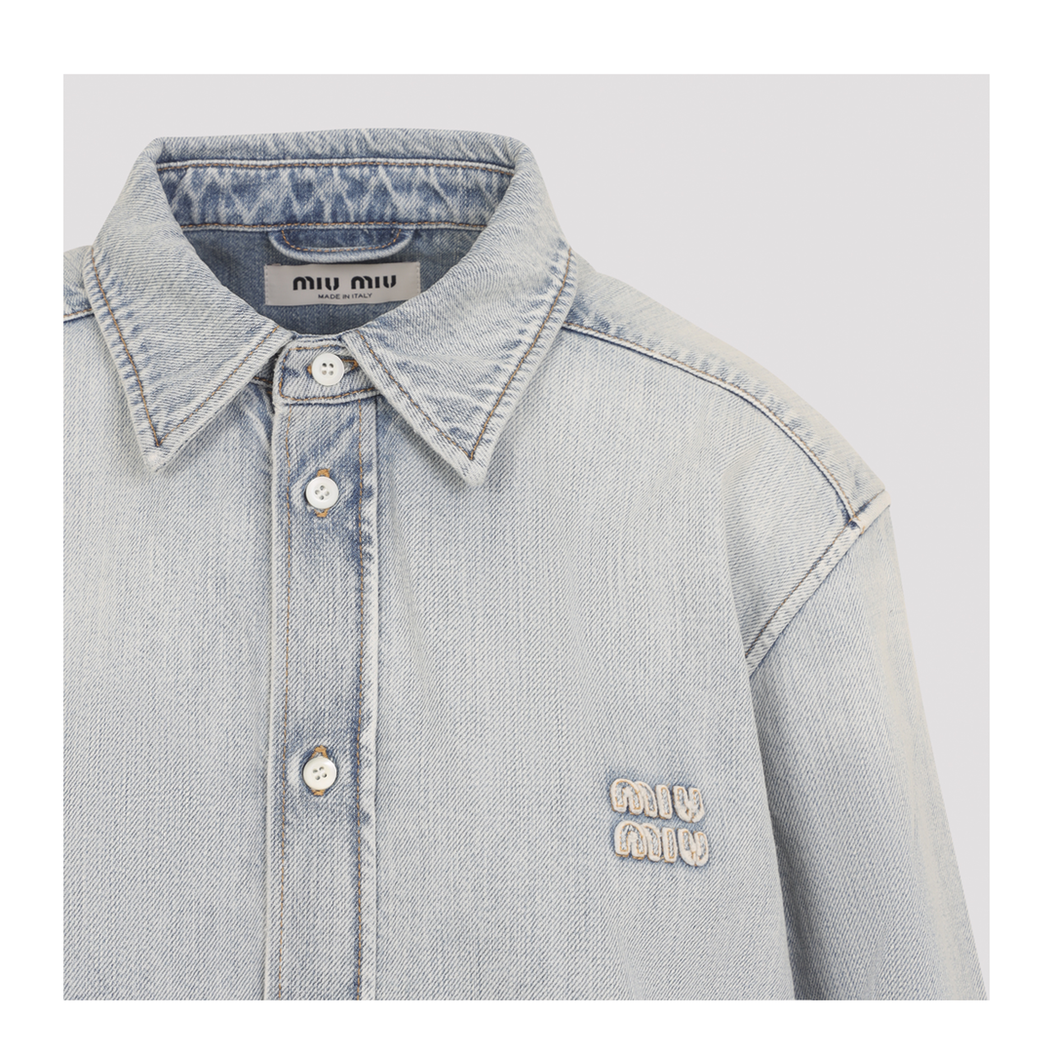 MAYFEYR - Miu Miu - Denim Shirt - GWC145SOOO192VF0013