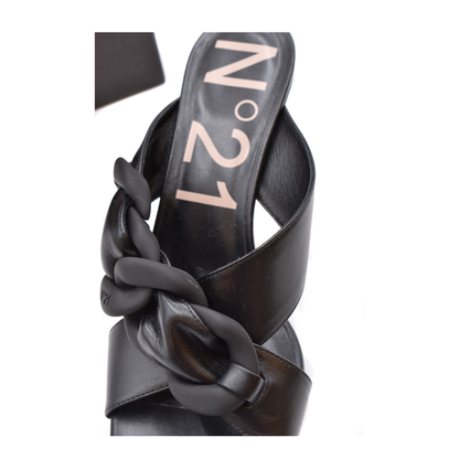 MAYFEYR - NÂ°21 - Black Sandals - 21ECPTNV11051X010