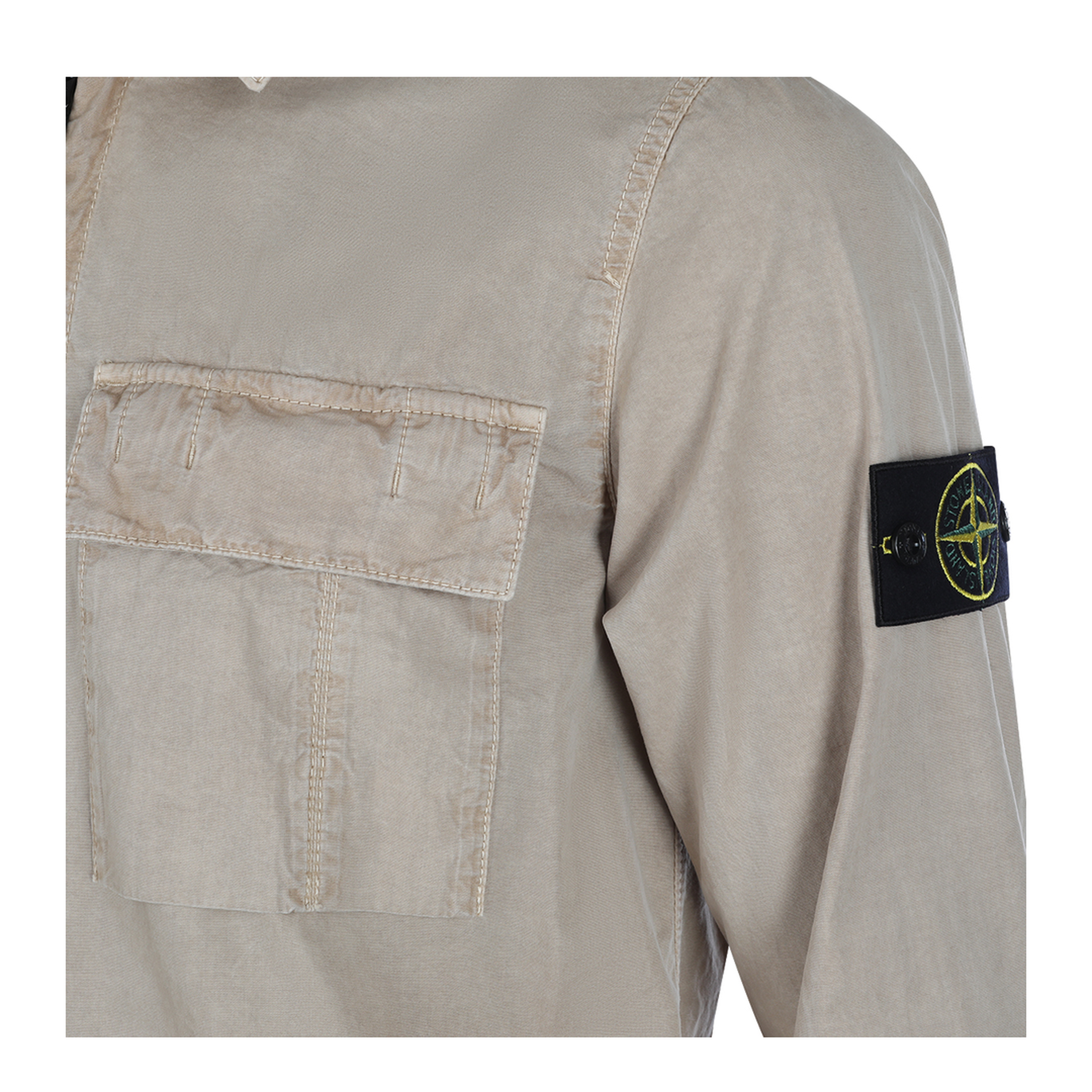 Brushed Organic Cotton Canvas Overshirt