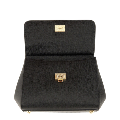 Medium Sicily Handbag in Black