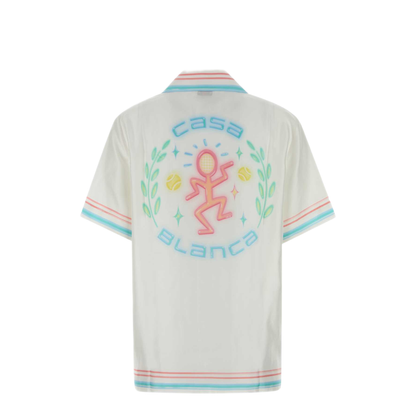 MAYFEYR - Casablanca - Dance Joy Cuban Collar Ss Shirt - WSP26SH20003DANCEJOY