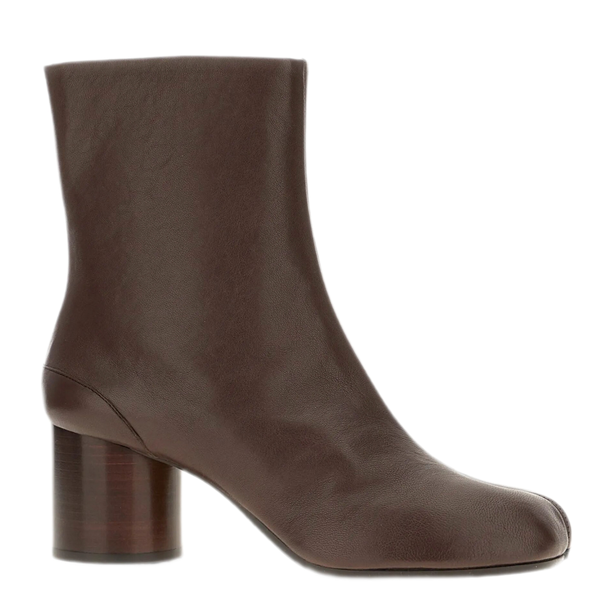 Mocha Brown Tabi Ankle Boots