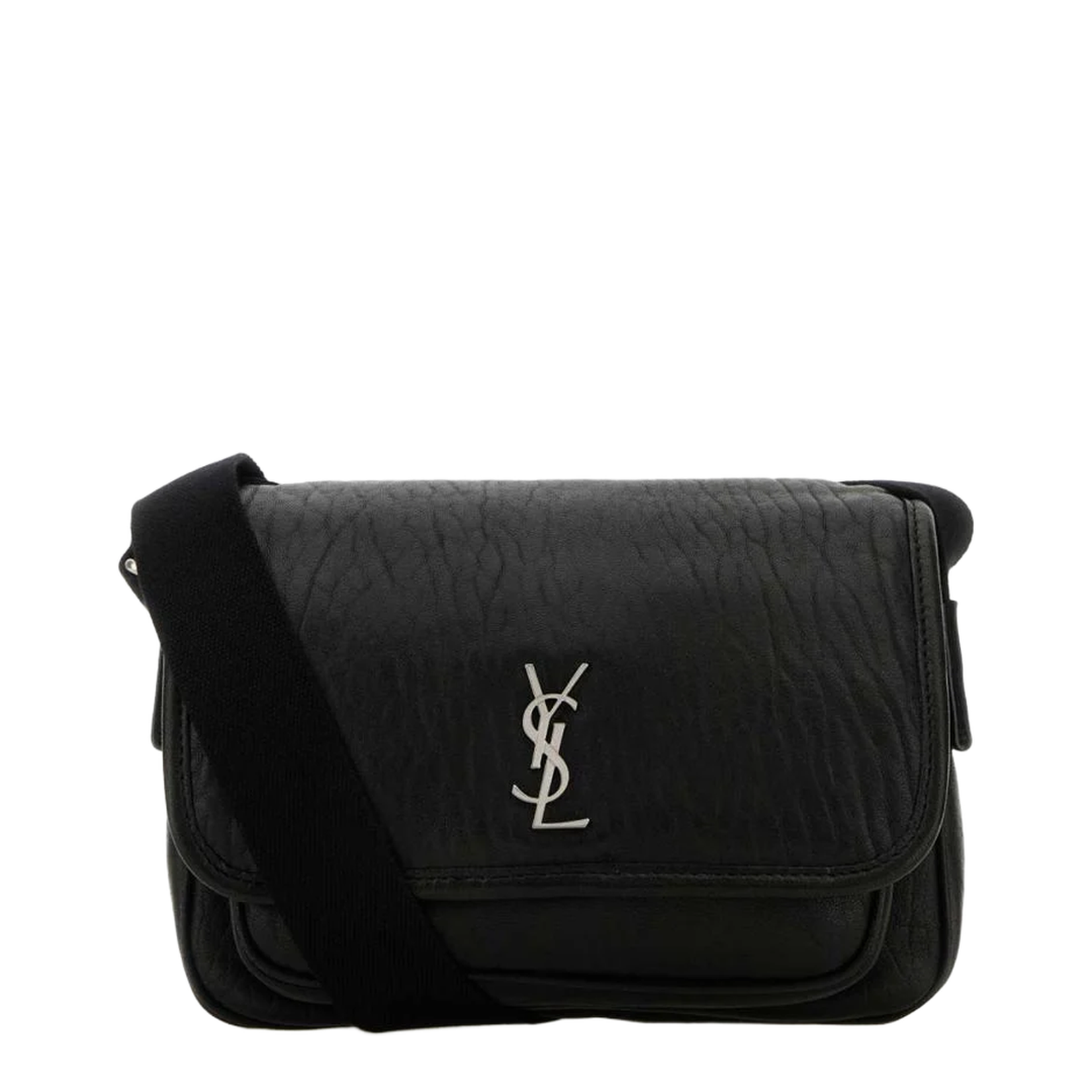 Niki Small Leather Crossbody Bags - Black