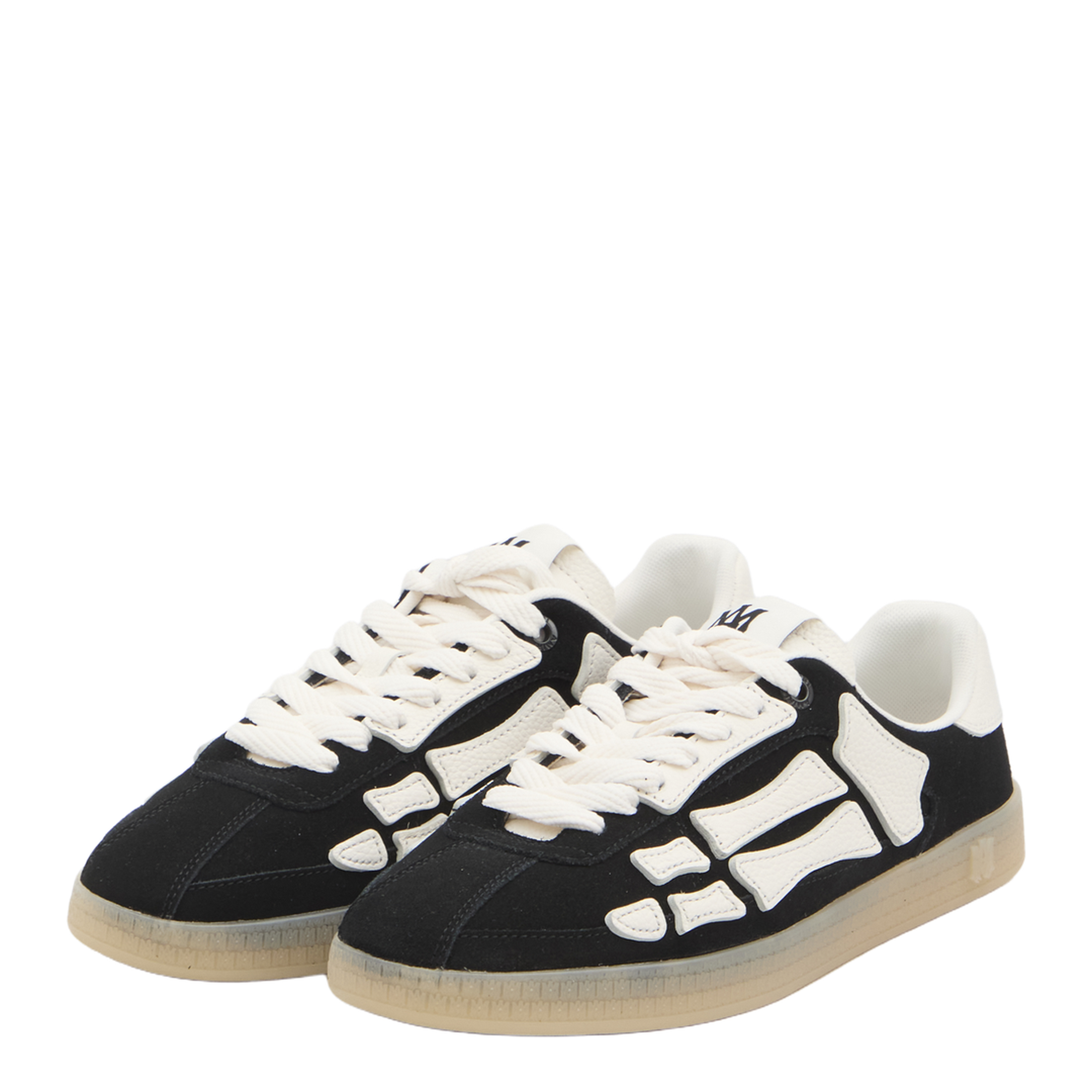 Pacific Bones Black Low Top Sneakers