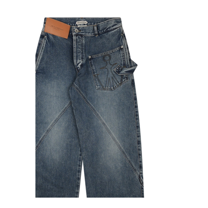 MAYFEYR - JW ANDERSON - Jeans Con Patch Logo - DT0127PG1849172