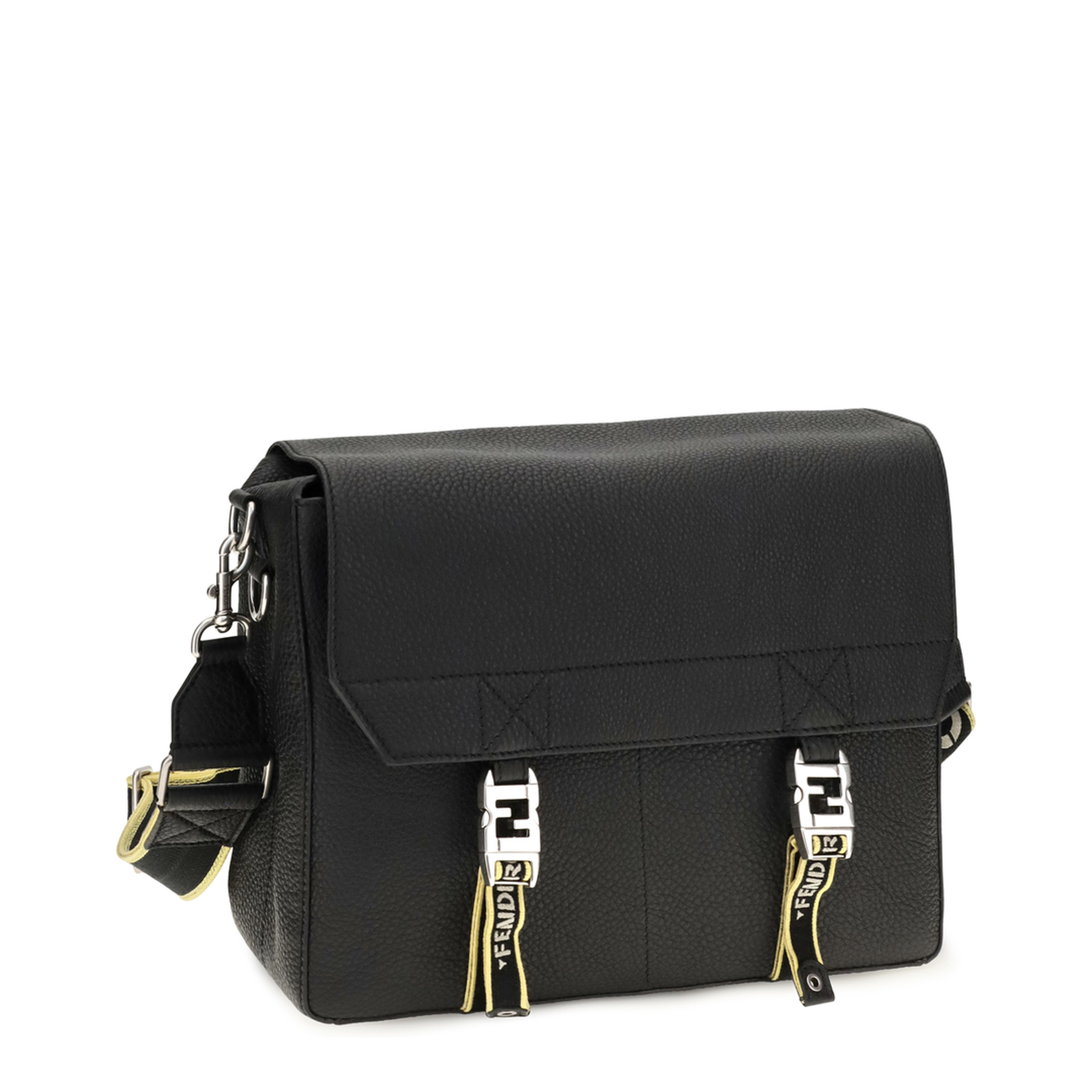 MAYFEYR - Fendi - Flow Mess Medium Roman Leather Crossbody Bag - 7VA696B12GF0QA1