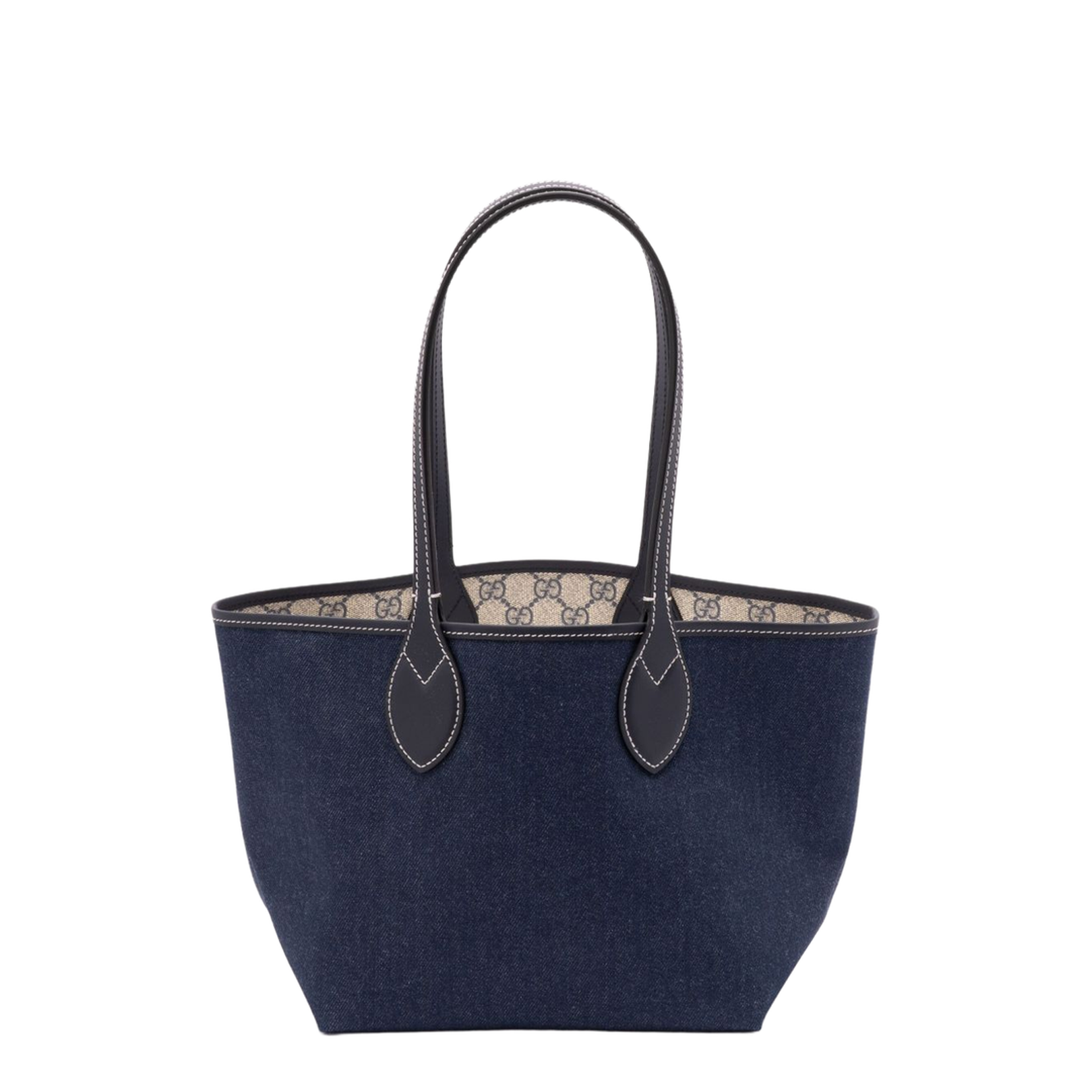 Totissima Large Denim Tote Bags - Blue