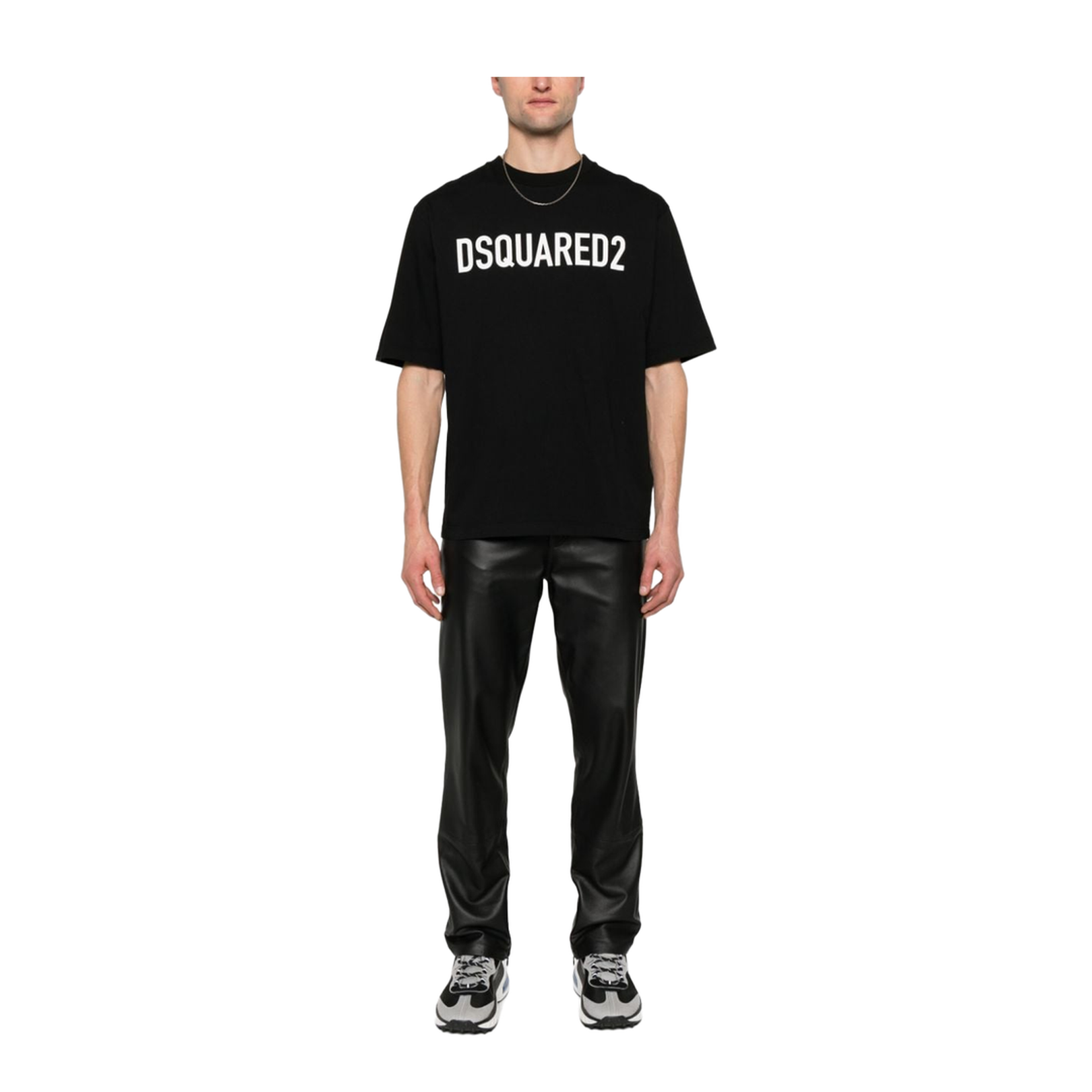 Logo Print T-Shirt - Black