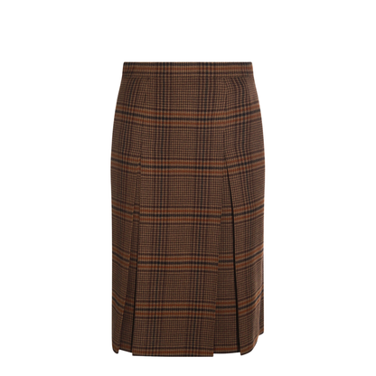 Wool and Cashmere Midi Skirt