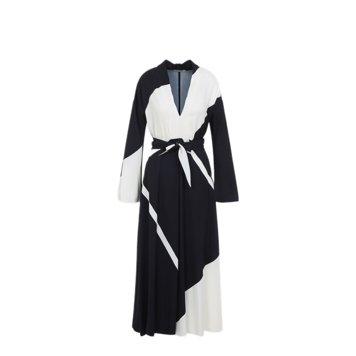 MAYFEYR - ALBERTA FERRETTI - Black Twill Printed Dress - A047101511555