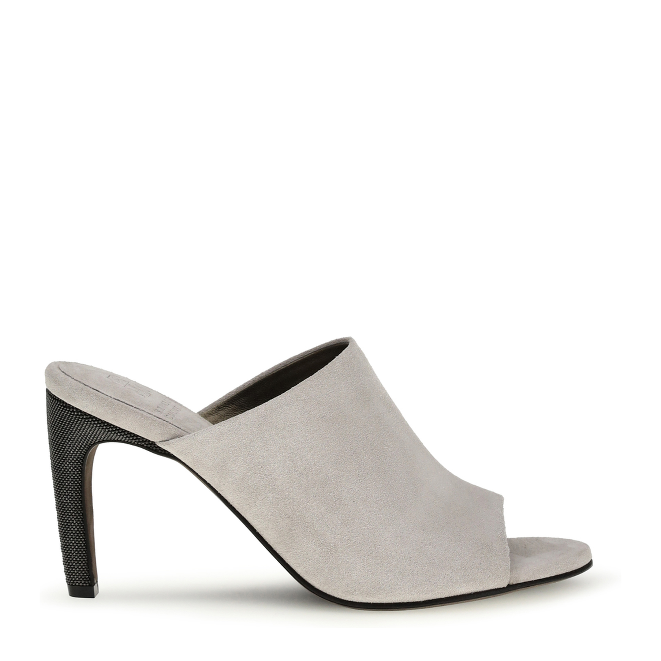 MAYFEYR - Brunello Cucinelli - Suede Mules With Precious Heels - MZSFC3218