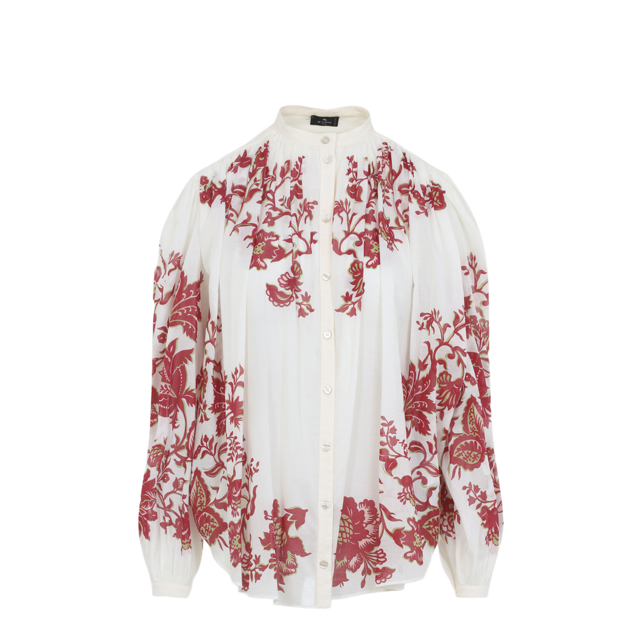 MAYFEYR - Etro - Pleates Band Collar Shirt - WRIA004899SP5I8