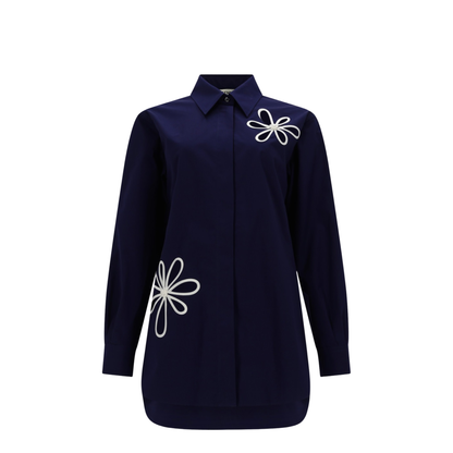 Dark Blue Poplin Shirt