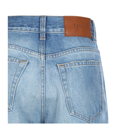 High-waisted shorts jeans