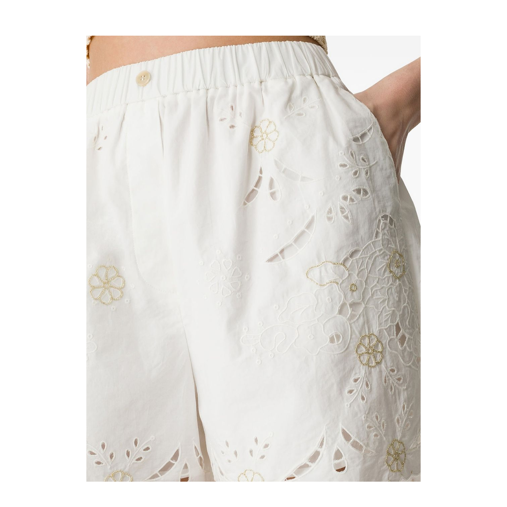 MAYFEYR - Forte Forte - Shorts White - 14845MYPANTSCRYSTAL