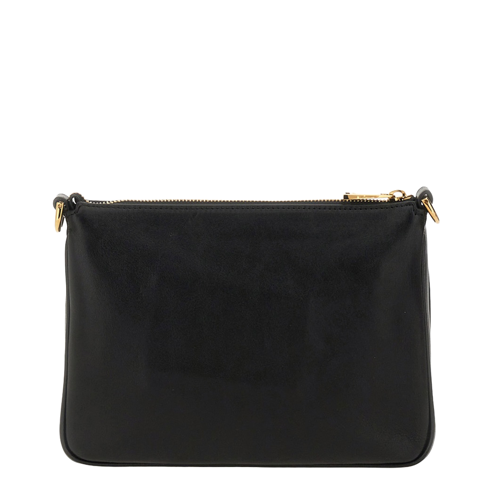 Logo-Lettering Zipped Shoulder Bag