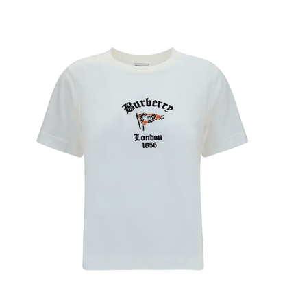 MAYFEYR - Burberry - Cotton T-Shirt With Check Flag - 8128206