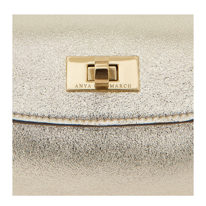 Gem Metallic Nappa Leather Sandals