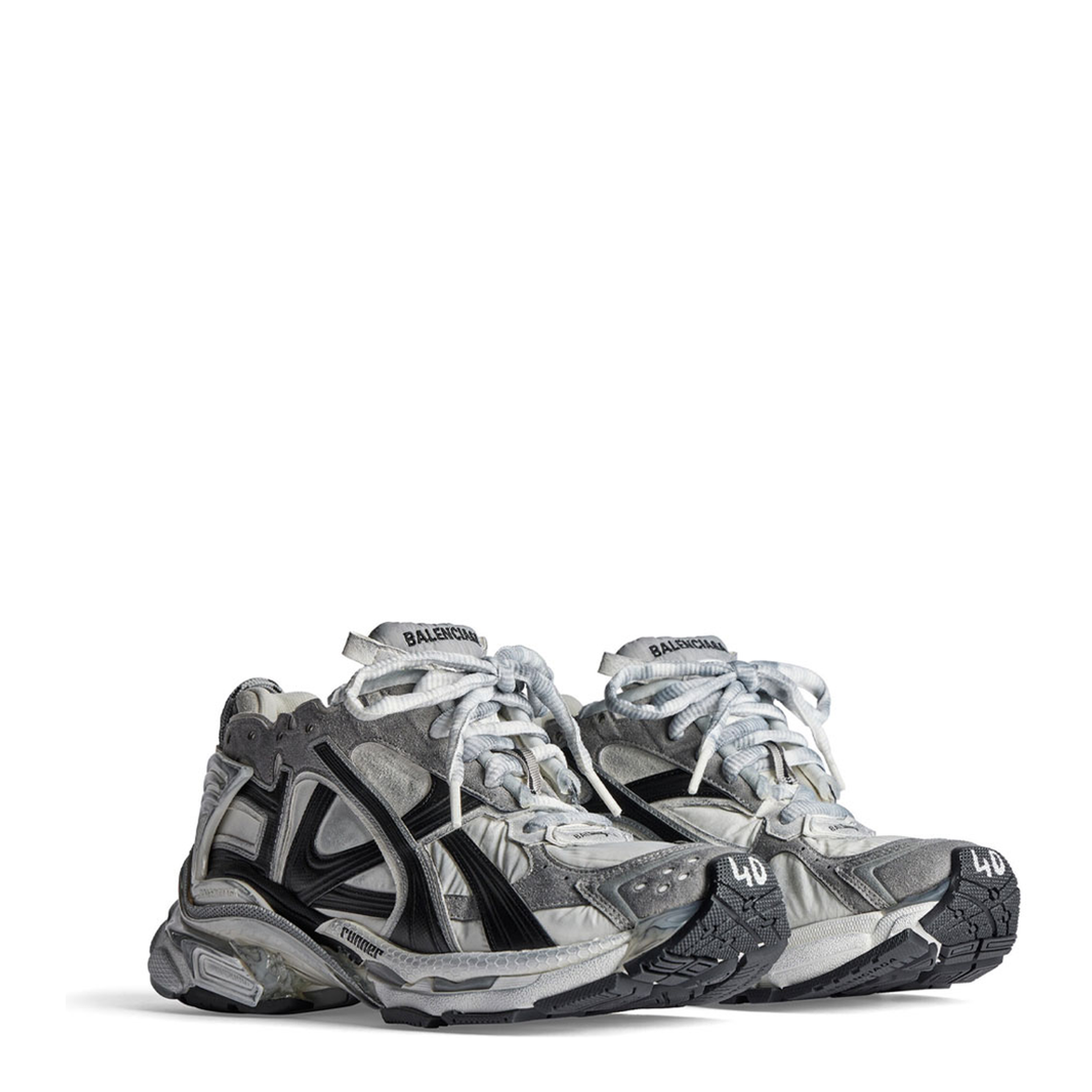 MAYFEYR - Balenciaga - Nylon And Suede-Like Fabric Runner Sneakers - 772774W3RNY