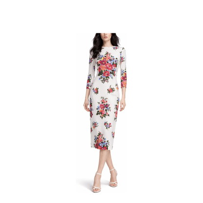 MIDI DRESS WITH FLORAL PRINT