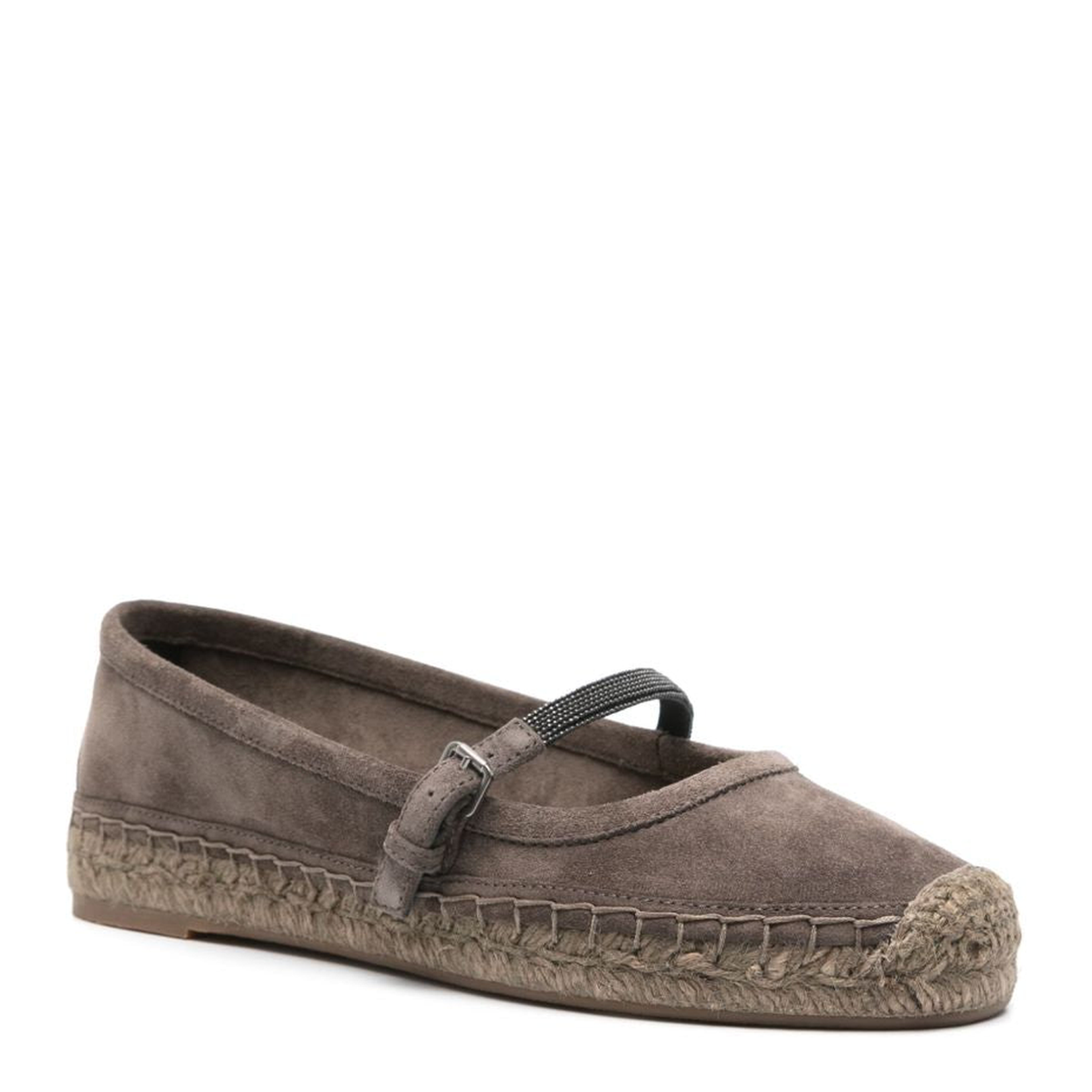 Taupe Brown Flat Shoes