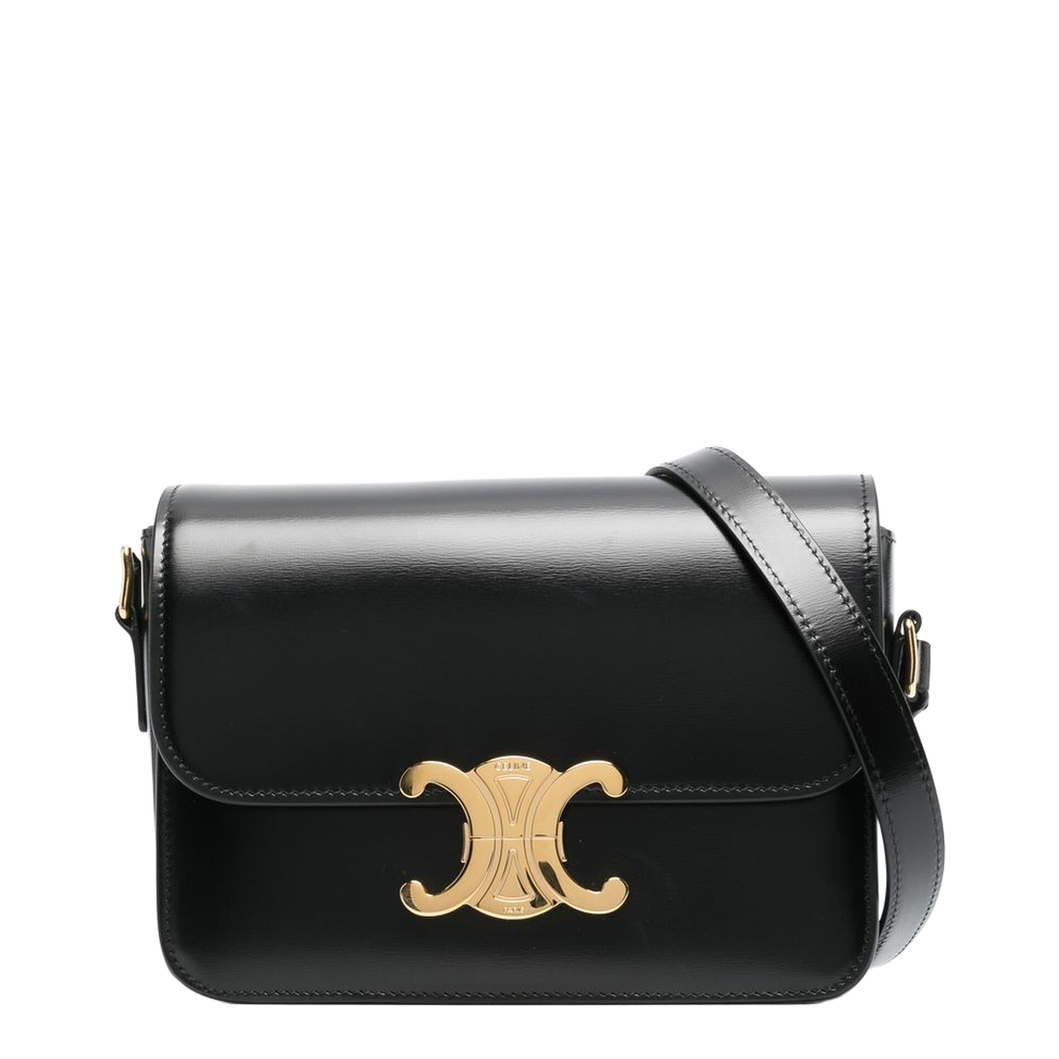 Teen Triomphe Shoulder Bag, Gold Hardware