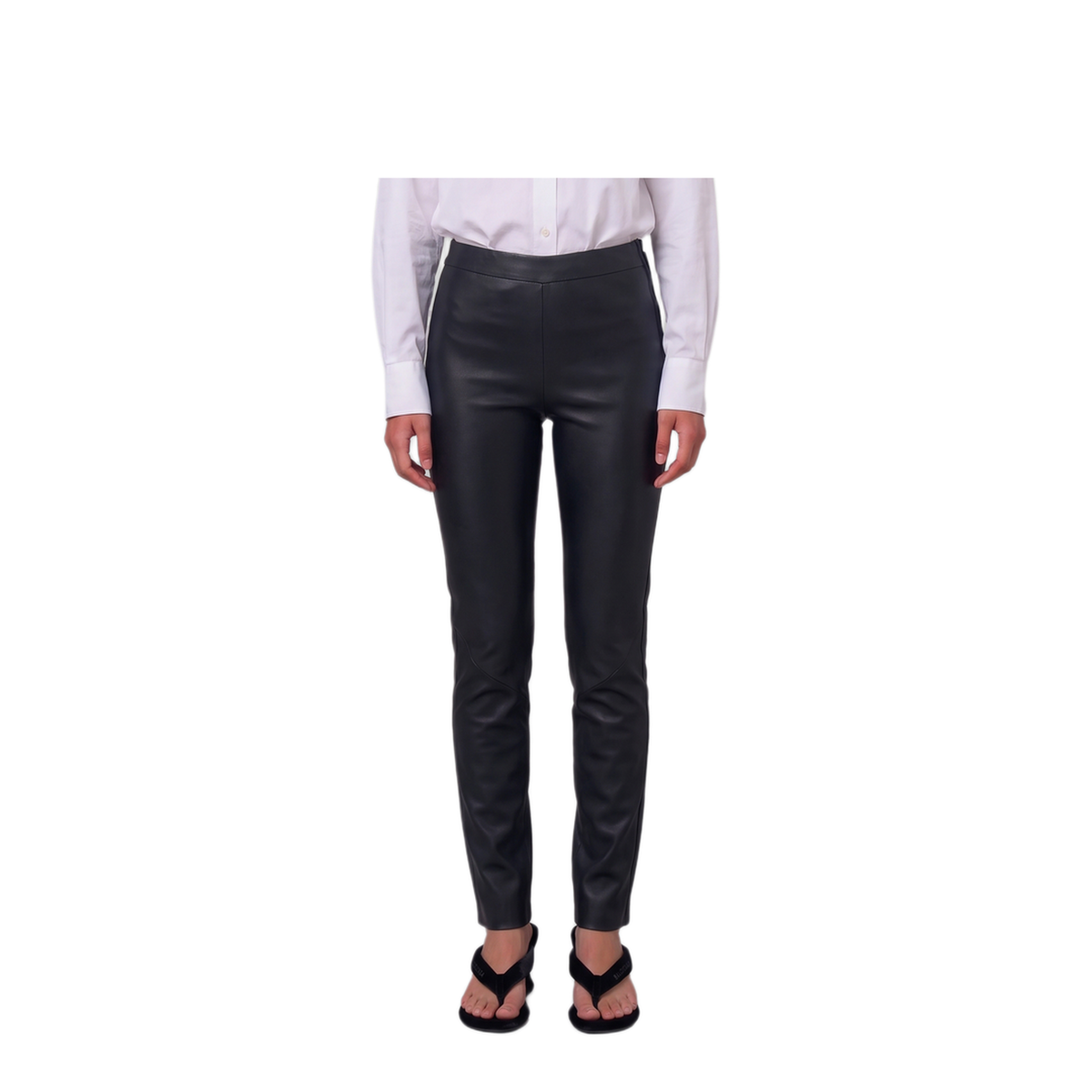 MAYFEYR - Arma - Black Stretch Nappa Leggings - 001LNOS00202