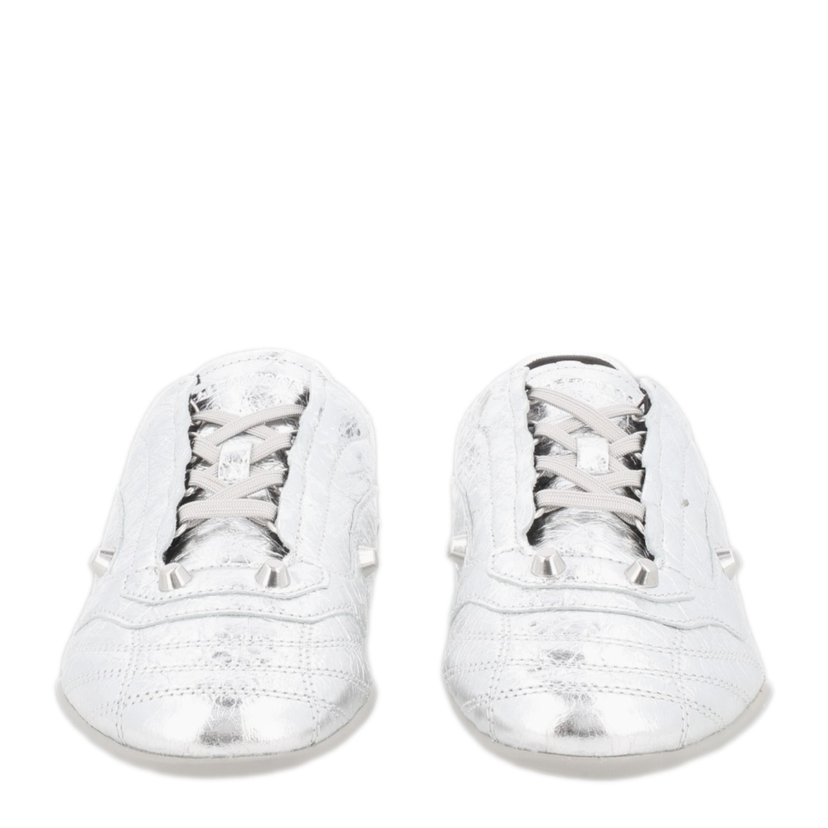Silver Leather City Sneakers
