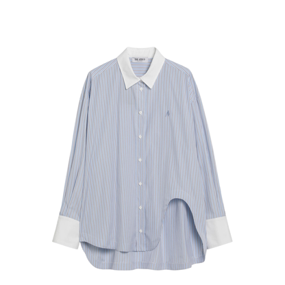 MAYFEYR - The Attico - Light Blue/White Striped Shirt - 260WCH0000CCC127AA264