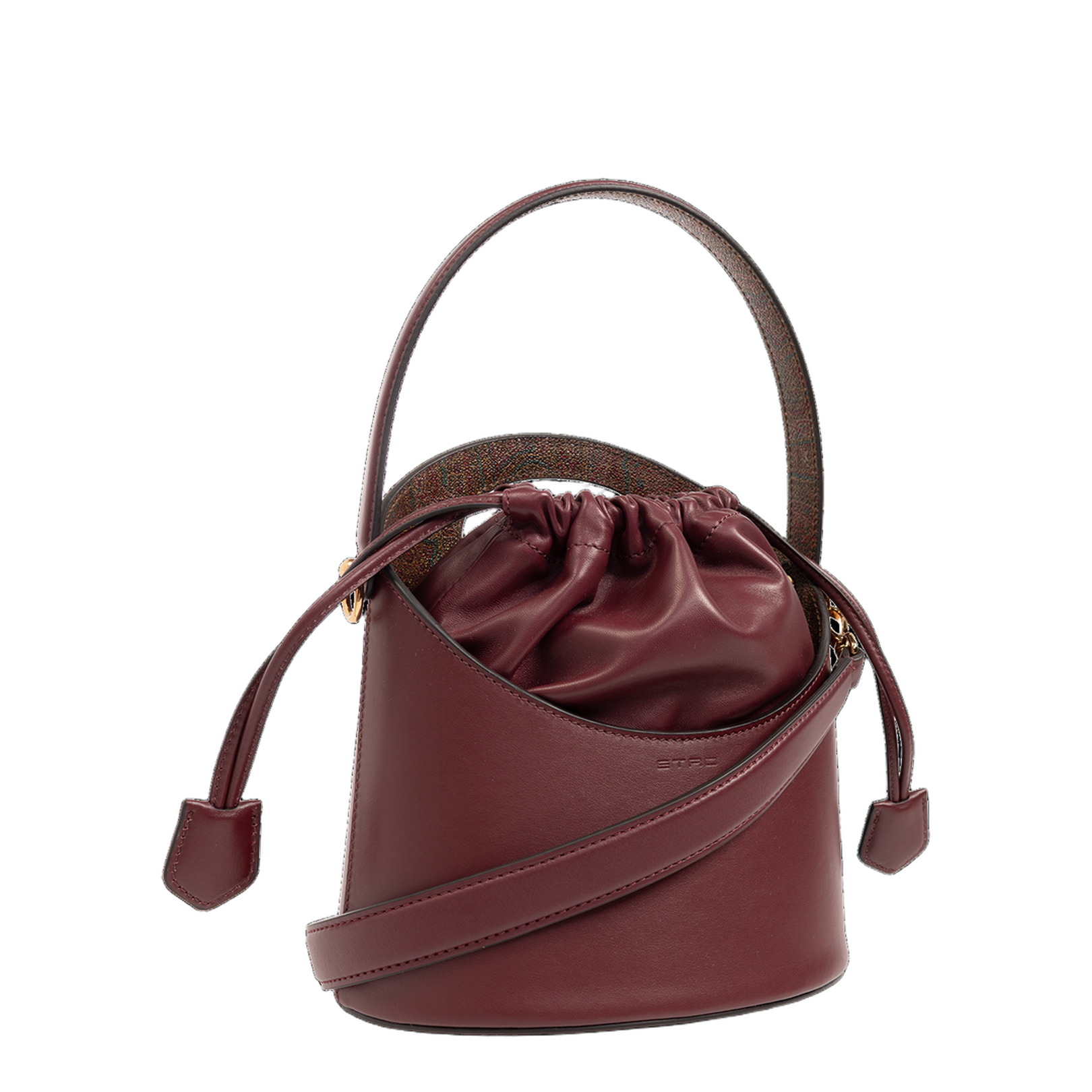 Maroon Secchiello Shoulder Bag