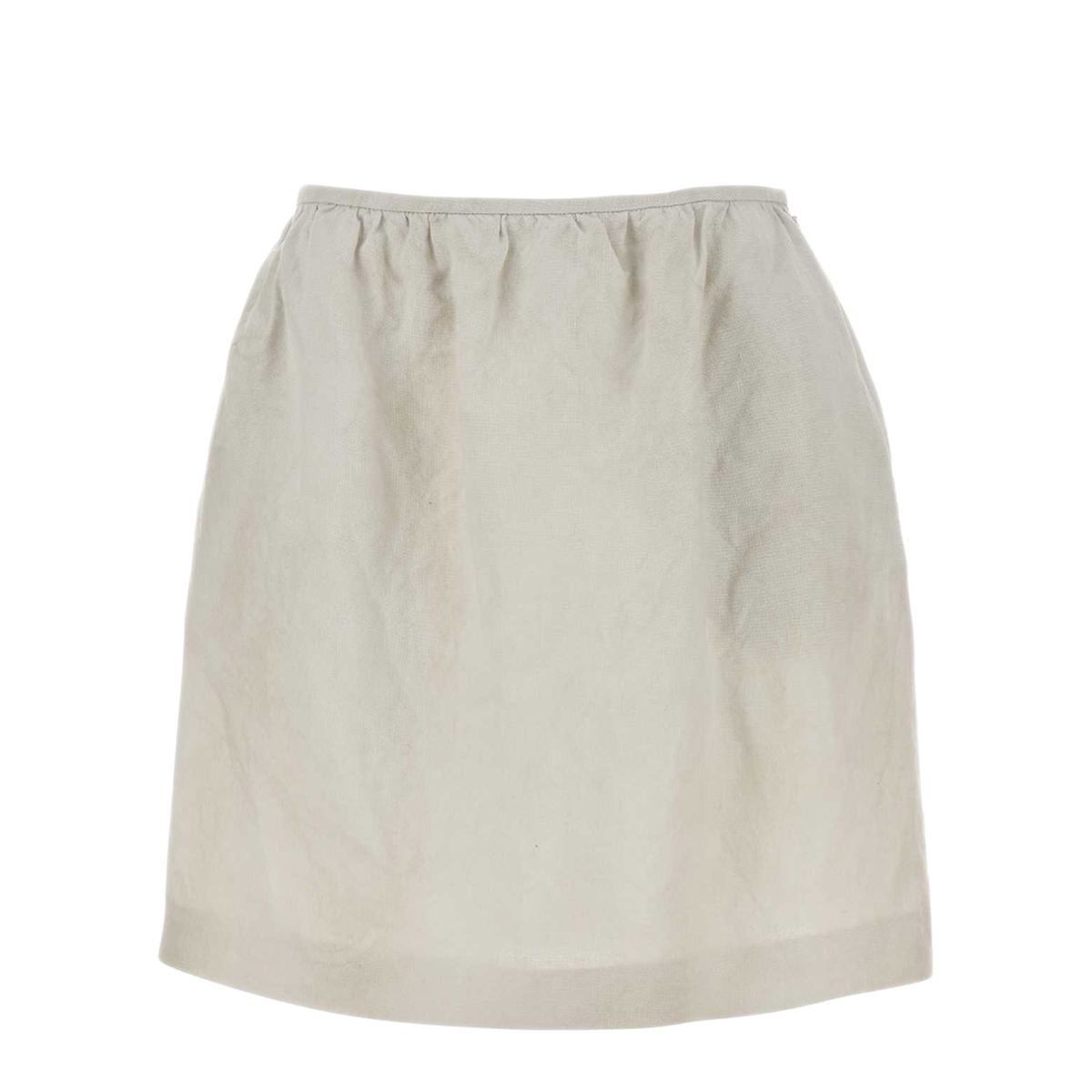 MAYFEYR - Miu Miu - Chalk Linen Skirt - MG2768SOOO6733F0K74