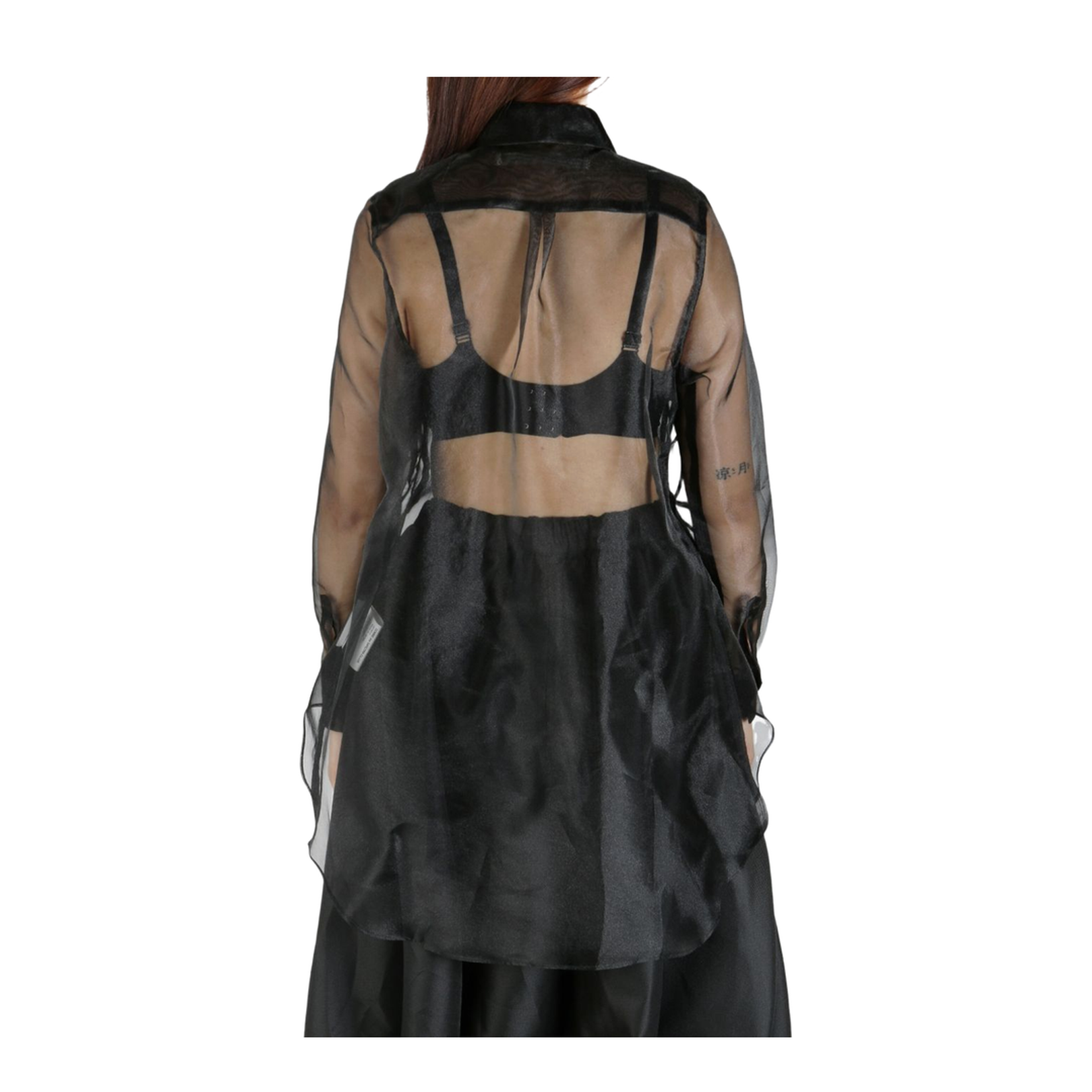 Semi-Sheer Long Sleeve Shirt