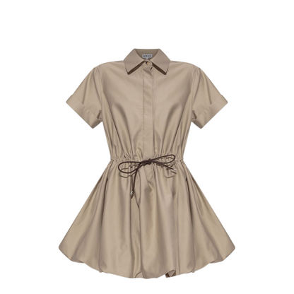 Cotton Blend Short Dress