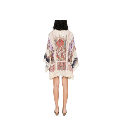 Rhiannon Printed Cotton Mini Dress