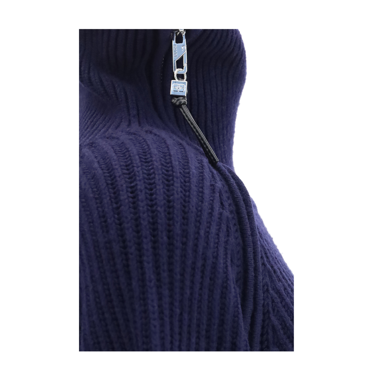 MAYFEYR - Ganni - Wool Zip Neck Sweater - A1150043683