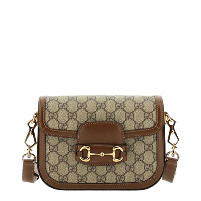 Horsebit 1955 Small Leather Shoulder Bag - Brown